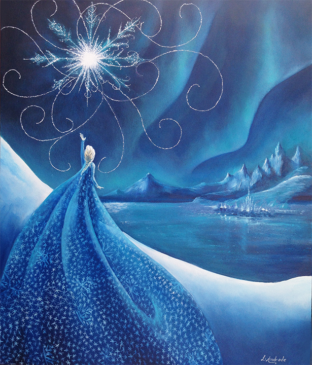 Frozen  -  60 x 50 cm  Tcnica  Mista